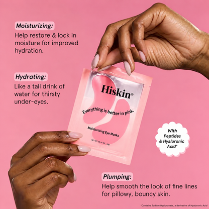 HISKIN Pink Peptide Under-Eye Patches – Hydrate, Plump & Smooth