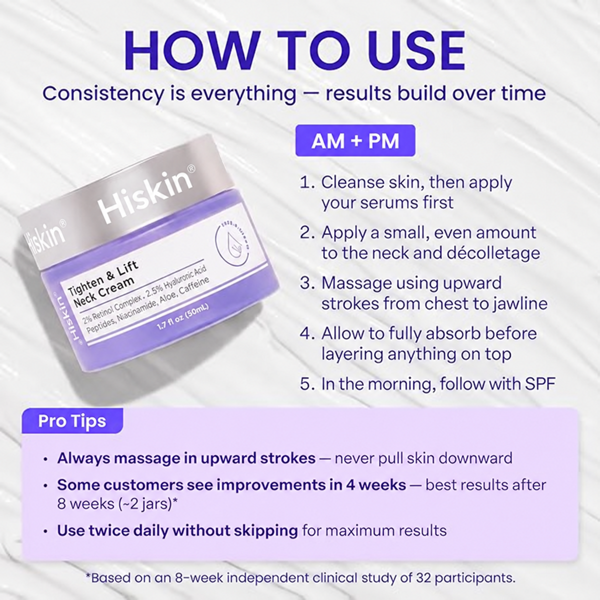HISKIN Tighten & Lift Neck Cream – Firming & Hydrating Care