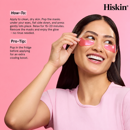 HISKIN Pink Peptide Under-Eye Patches – Hydrate, Plump & Smooth