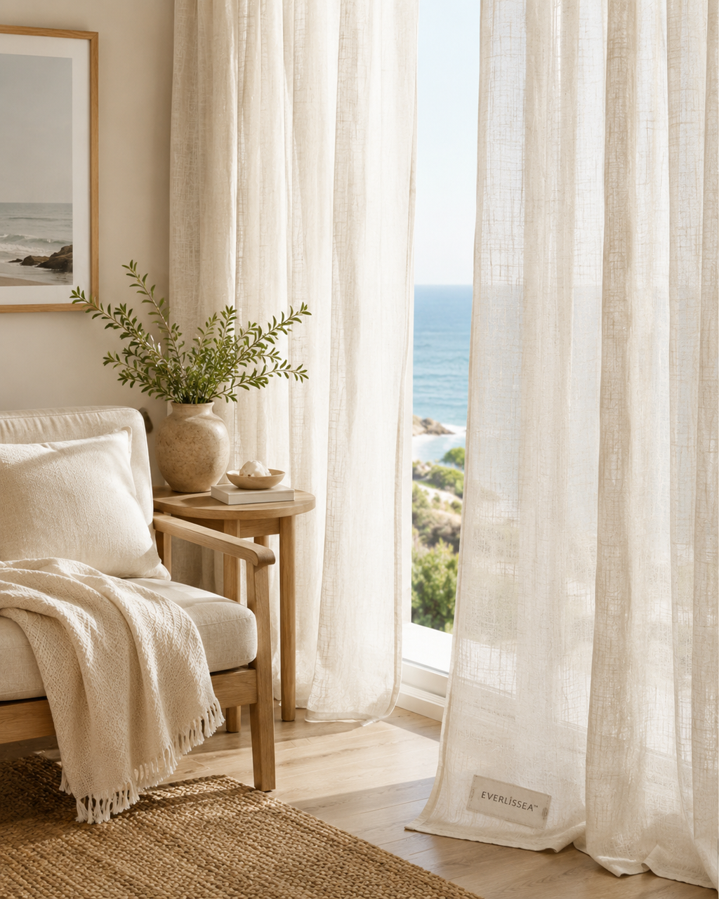 EVERLISSEA™ Mistlight Linen-Look Curtains
