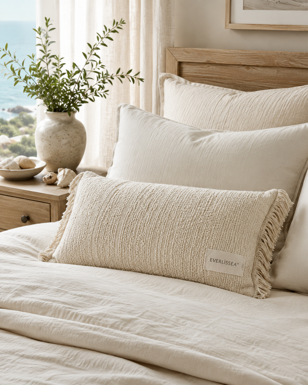 EVERLISSEA™ Dune Fringe Lumbar Pillow